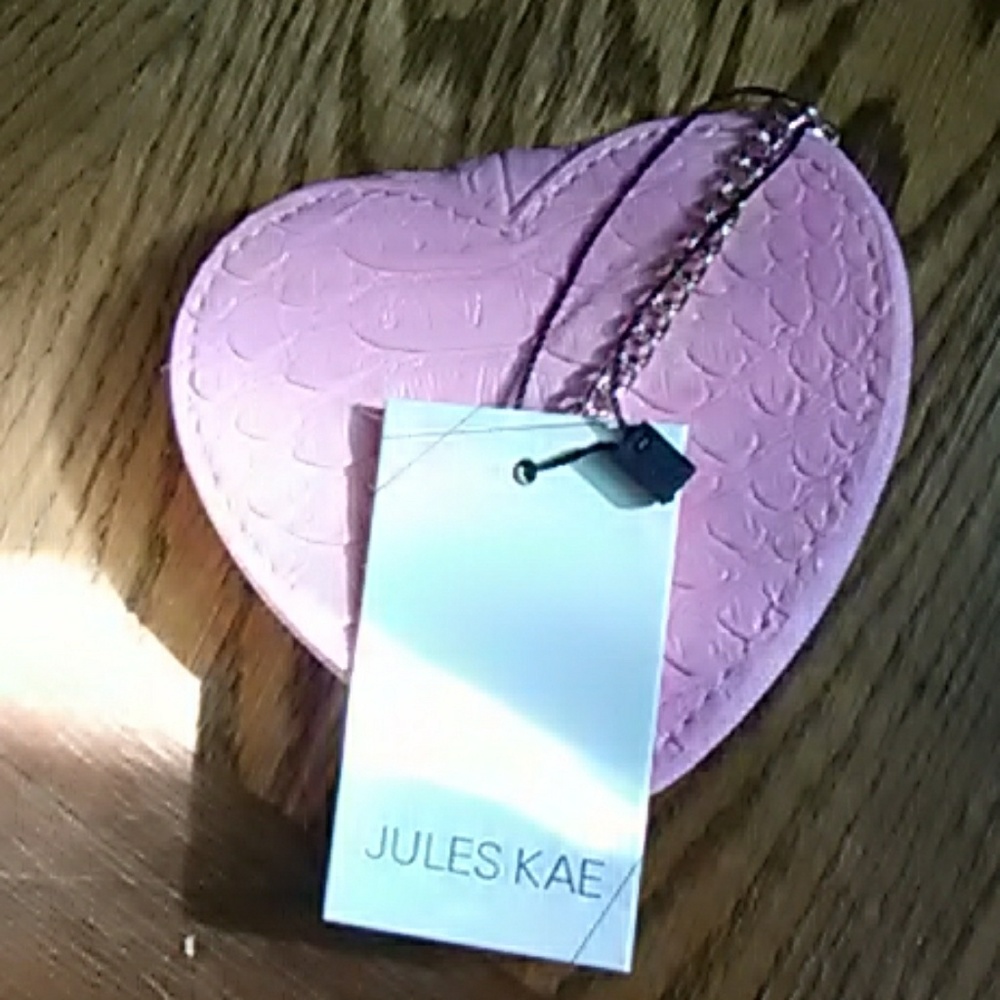 Pink Heart Jules kae change purse